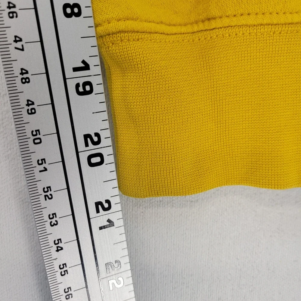 Nike Hoodie Mens Medium Yellow Sportswear Just Do It Embroidered Logo CU4044